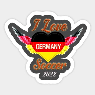 I Love Germany Soccer 2022 Sticker